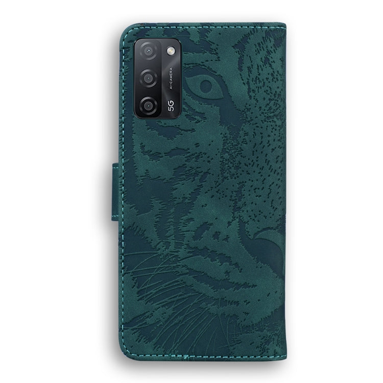 For OPPO Realme V11 5G Tiger Embossing Pattern Horizontal Flip Leather Case with Holder & Card Slots & Wallet