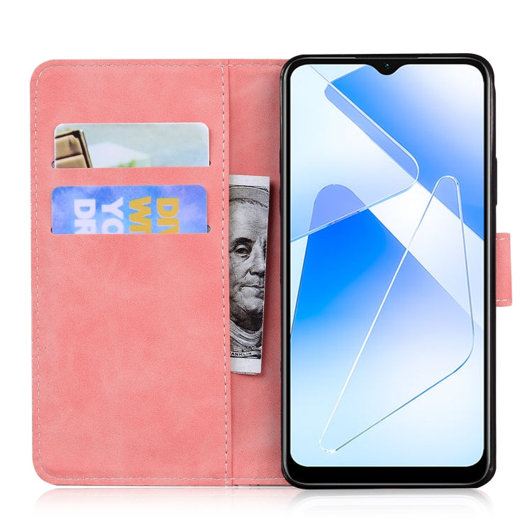 For OPPO Realme V11 5G Tiger Embossing Pattern Horizontal Flip Leather Case with Holder & Card Slots & Wallet