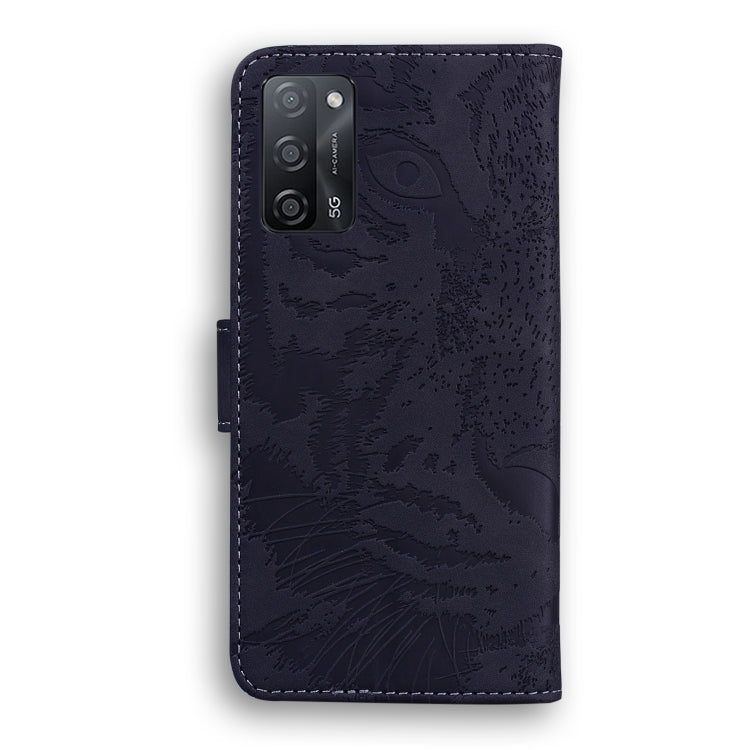 For OPPO Realme V11 5G Tiger Embossing Pattern Horizontal Flip Leather Case with Holder & Card Slots & Wallet