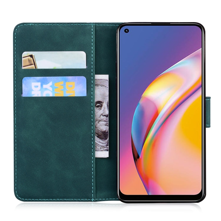 For OPPO A94 4G / F19 Pro Tiger Embossing Pattern Horizontal Flip Leather Case with Holder & Card Slots & Wallet