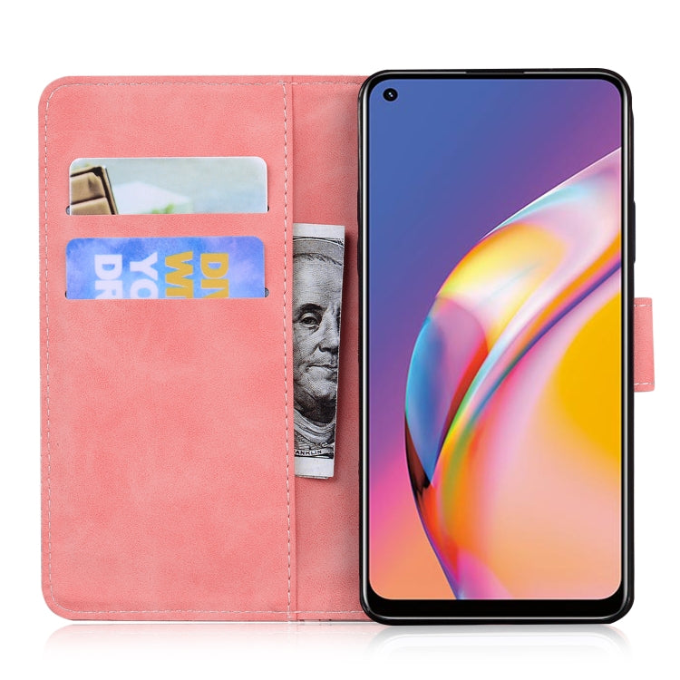 For OPPO A94 4G / F19 Pro Tiger Embossing Pattern Horizontal Flip Leather Case with Holder & Card Slots & Wallet