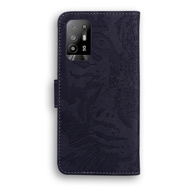 For OPPO A94 5G / F19 Pro Plus 5G Tiger Embossing Pattern Horizontal Flip Leather Case with Holder & Card Slots & Wallet