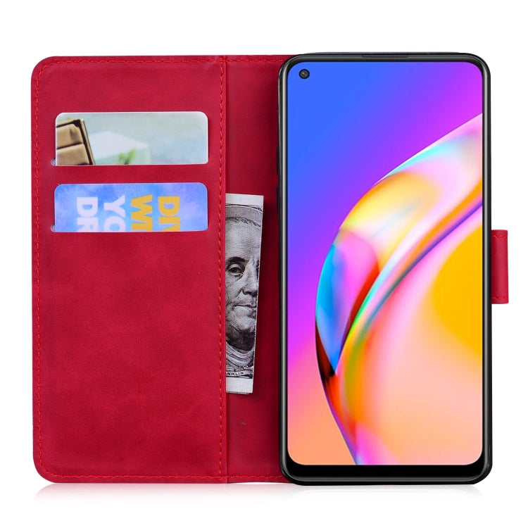 For OPPO Reno5 Z Tiger Embossing Pattern Horizontal Flip Leather Case with Holder & Card Slots & Wallet