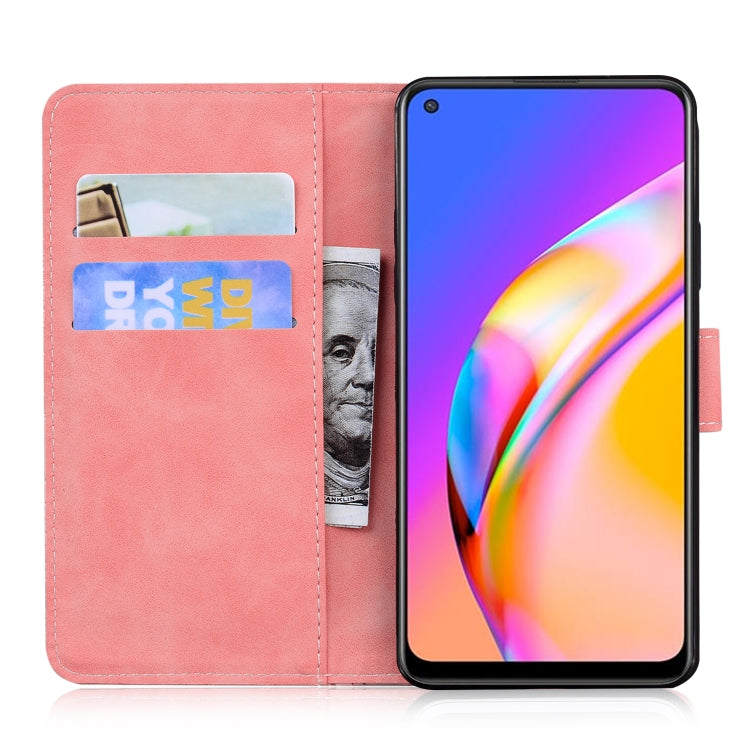For OPPO Reno5 Z Tiger Embossing Pattern Horizontal Flip Leather Case with Holder & Card Slots & Wallet