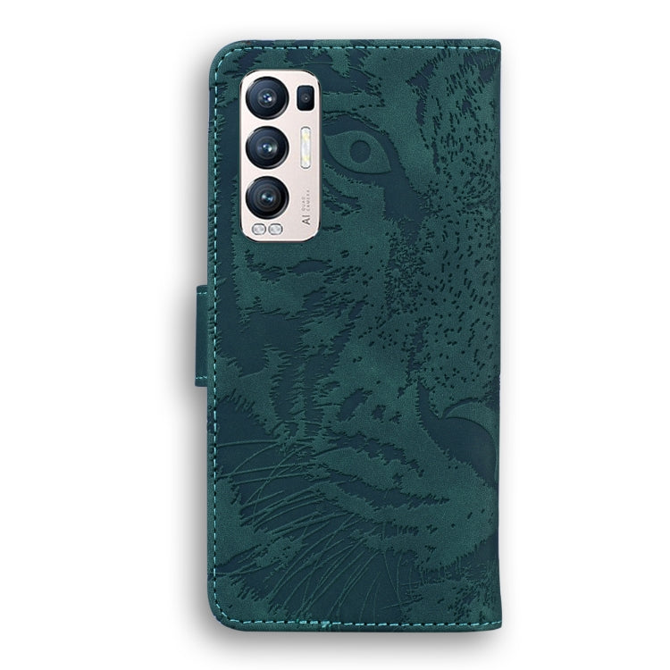For OPPO Find X3 Neo / Reno5 Pro+ 5G Tiger Embossing Pattern Horizontal Flip Leather Case with Holder & Card Slots & Wallet