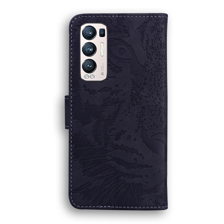 For OPPO Find X3 Neo / Reno5 Pro+ 5G Tiger Embossing Pattern Horizontal Flip Leather Case with Holder & Card Slots & Wallet