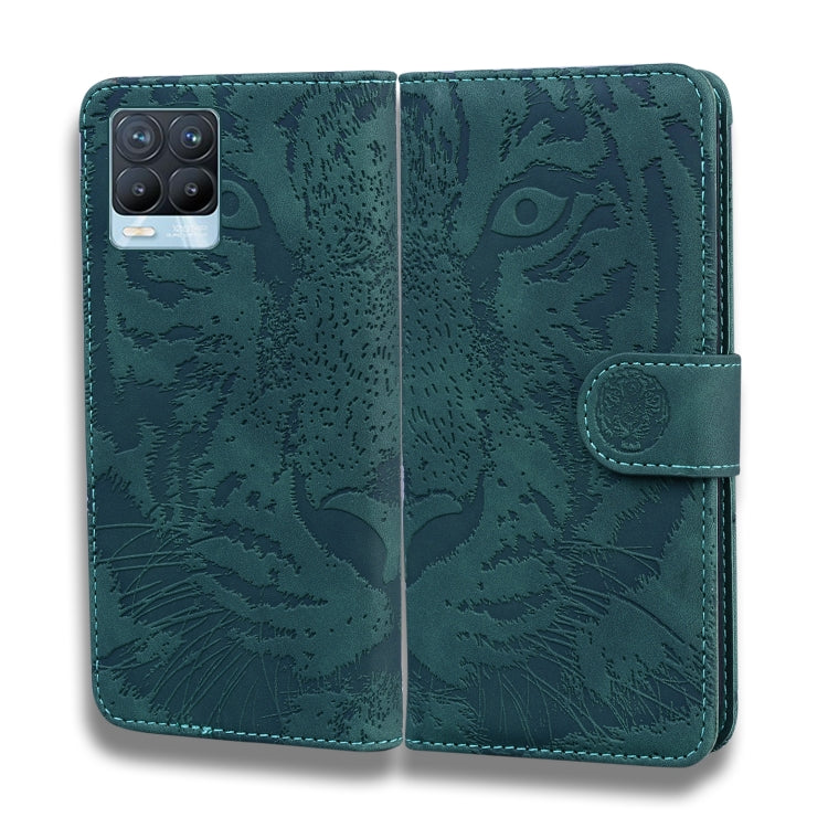 For OPPO Realme 8 / Realme 8 Pro Tiger Embossing Pattern Horizontal Flip Leather Case with Holder & Card Slots & Wallet