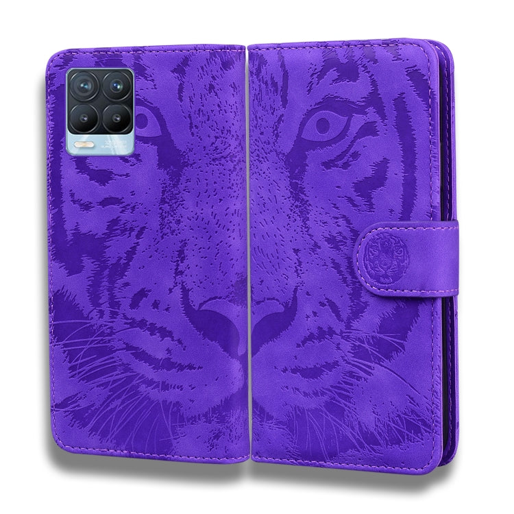 For OPPO Realme 8 / Realme 8 Pro Tiger Embossing Pattern Horizontal Flip Leather Case with Holder & Card Slots & Wallet