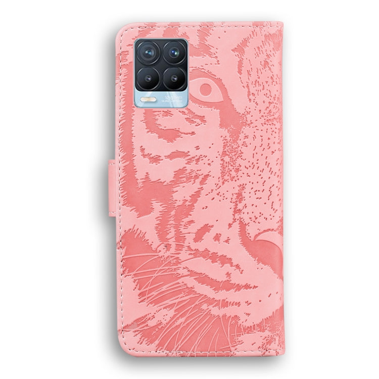 For OPPO Realme 8 / Realme 8 Pro Tiger Embossing Pattern Horizontal Flip Leather Case with Holder & Card Slots & Wallet