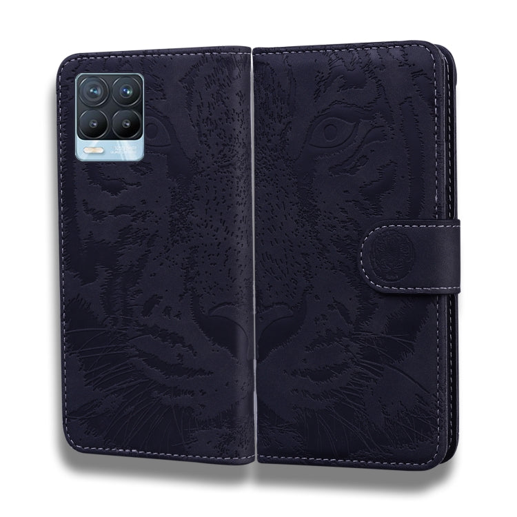 For OPPO Realme 8 / Realme 8 Pro Tiger Embossing Pattern Horizontal Flip Leather Case with Holder & Card Slots & Wallet