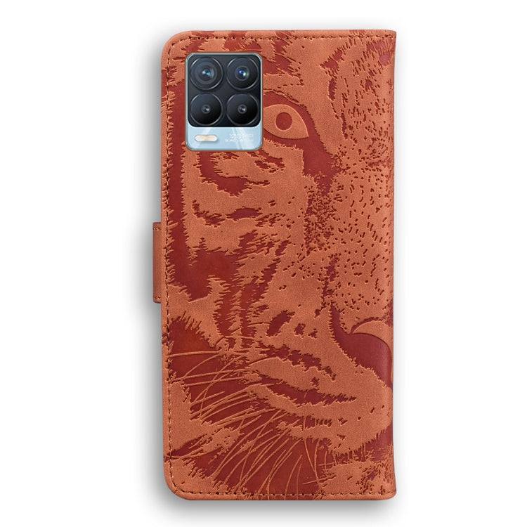 For OPPO Realme 8 / Realme 8 Pro Tiger Embossing Pattern Horizontal Flip Leather Case with Holder & Card Slots & Wallet