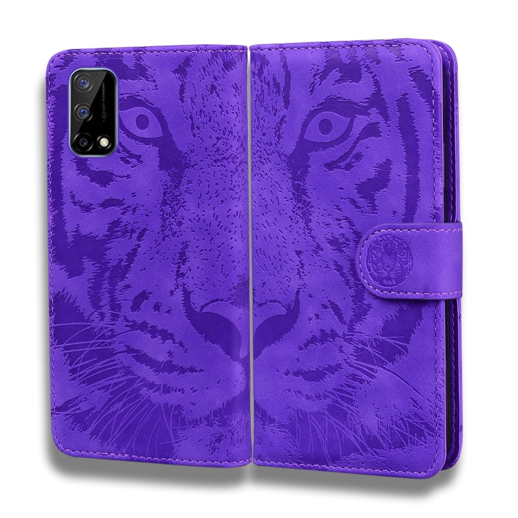 For OPPO Realme V5 5G Tiger Embossing Pattern Horizontal Flip Leather Case with Holder & Card Slots & Wallet