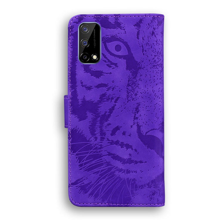 For OPPO Realme V5 5G Tiger Embossing Pattern Horizontal Flip Leather Case with Holder & Card Slots & Wallet