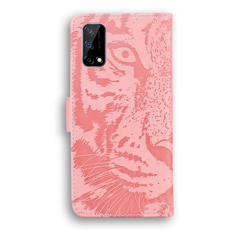 For OPPO Realme V5 5G Tiger Embossing Pattern Horizontal Flip Leather Case with Holder & Card Slots & Wallet