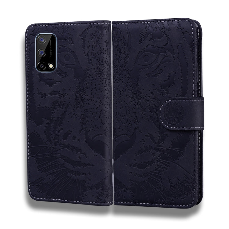 For OPPO Realme V5 5G Tiger Embossing Pattern Horizontal Flip Leather Case with Holder & Card Slots & Wallet