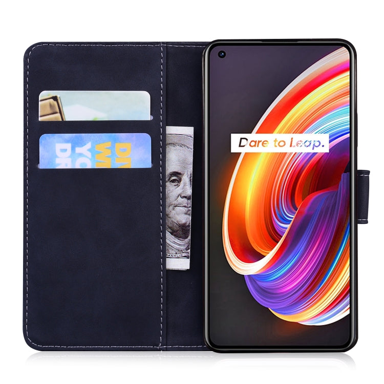 For OPPO Realme X7 Pro 5G Tiger Embossing Pattern Horizontal Flip Leather Case with Holder & Card Slots & Wallet