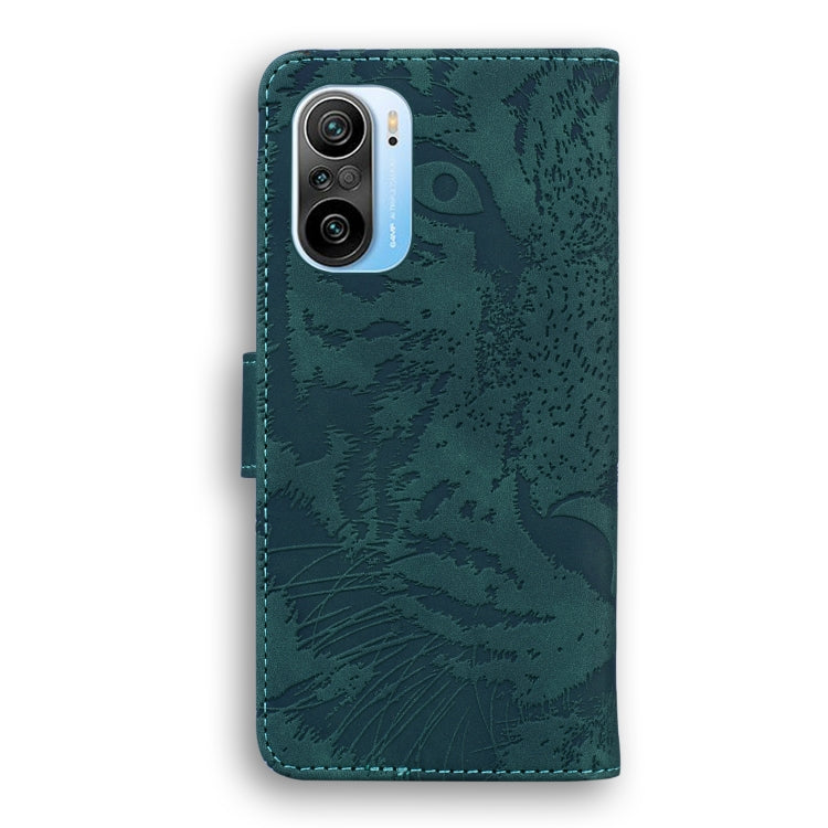 For Xiaomi Redmi K40 / K40 Pro / Poco F3 Tiger Embossing Pattern Horizontal Flip Leather Case with Holder & Card Slots & Wallet