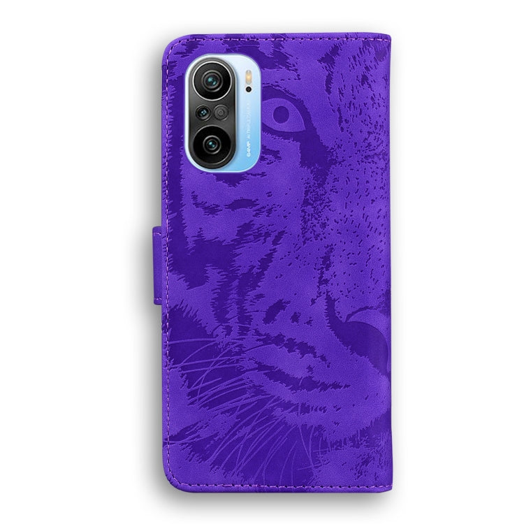 For Xiaomi Redmi K40 / K40 Pro / Poco F3 Tiger Embossing Pattern Horizontal Flip Leather Case with Holder & Card Slots & Wallet