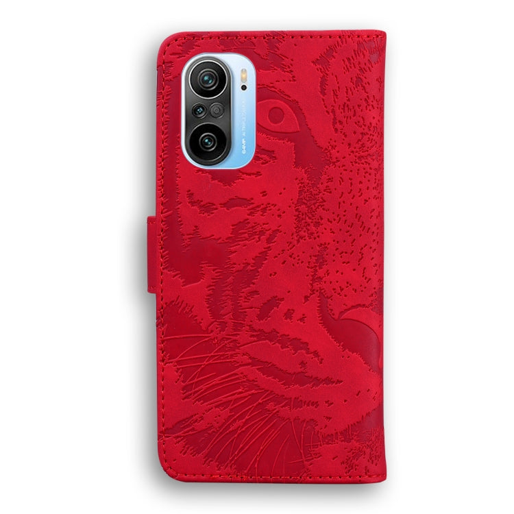 For Xiaomi Redmi K40 / K40 Pro / Poco F3 Tiger Embossing Pattern Horizontal Flip Leather Case with Holder & Card Slots & Wallet
