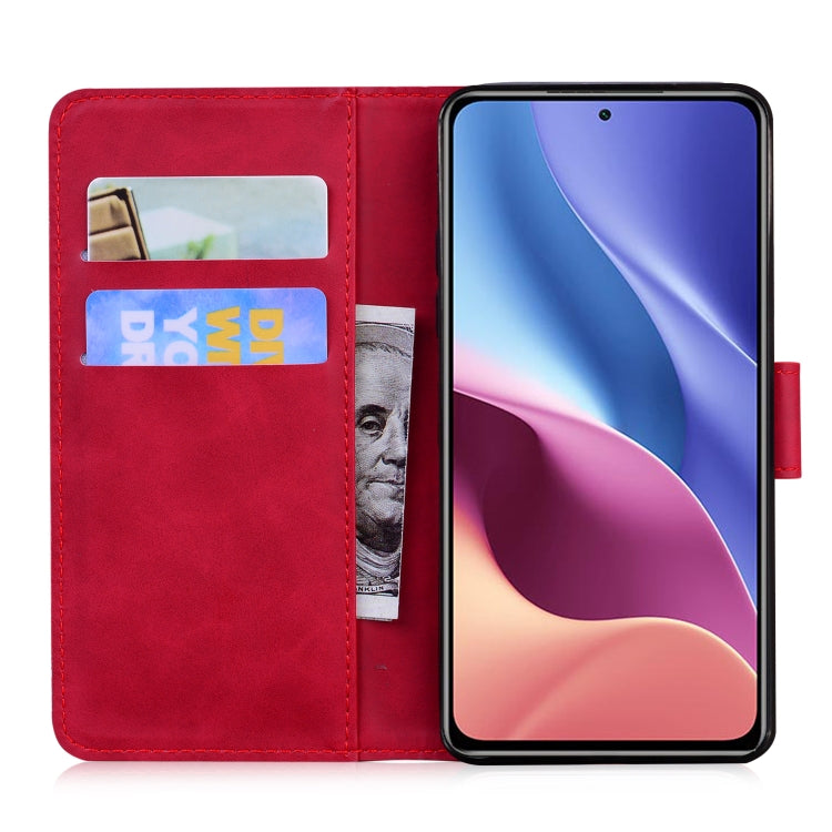 For Xiaomi Redmi K40 / K40 Pro / Poco F3 Tiger Embossing Pattern Horizontal Flip Leather Case with Holder & Card Slots & Wallet