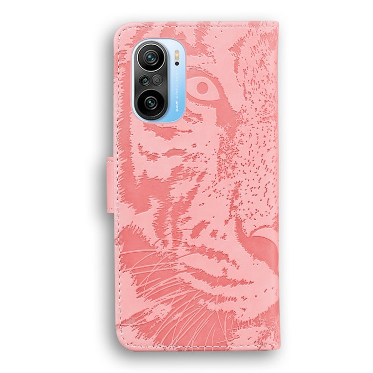 For Xiaomi Redmi K40 / K40 Pro / Poco F3 Tiger Embossing Pattern Horizontal Flip Leather Case with Holder & Card Slots & Wallet