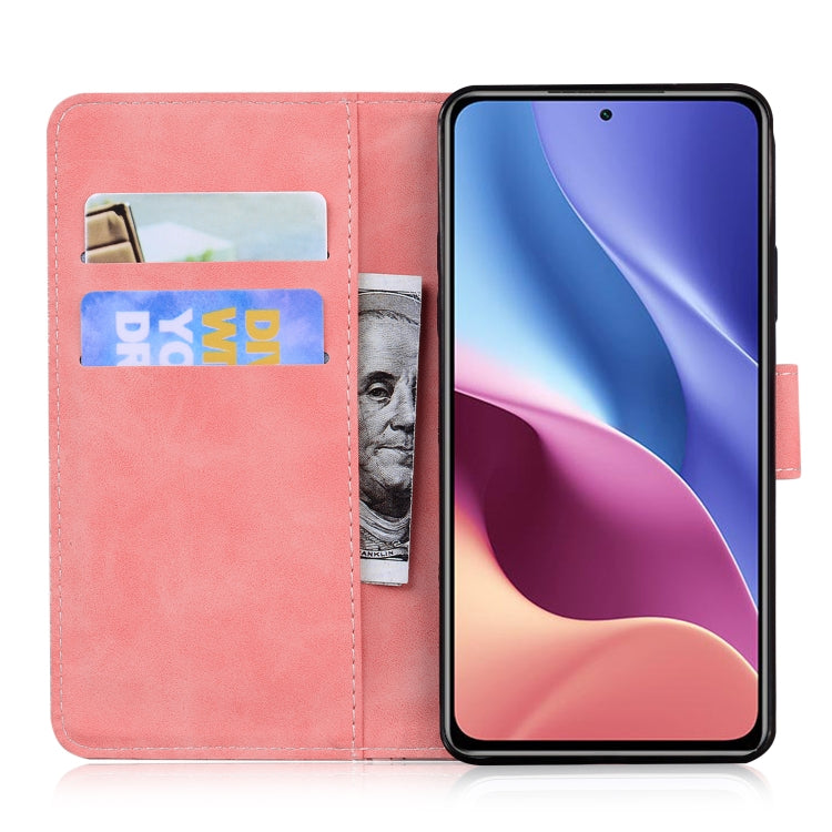 For Xiaomi Redmi K40 / K40 Pro / Poco F3 Tiger Embossing Pattern Horizontal Flip Leather Case with Holder & Card Slots & Wallet