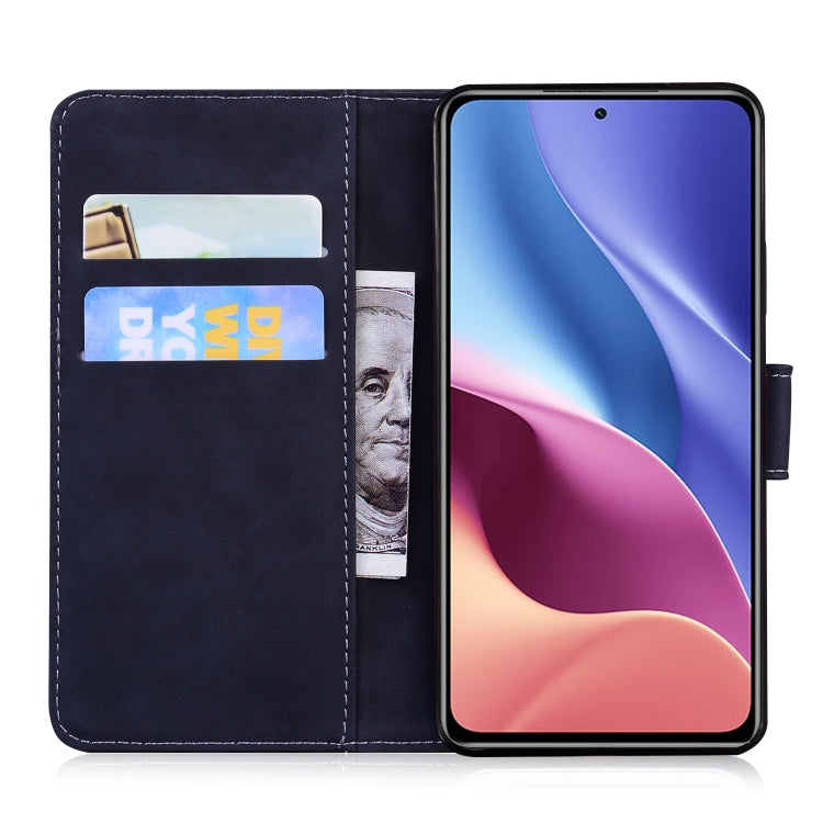For Xiaomi Redmi K40 / K40 Pro / Poco F3 Tiger Embossing Pattern Horizontal Flip Leather Case with Holder & Card Slots & Wallet