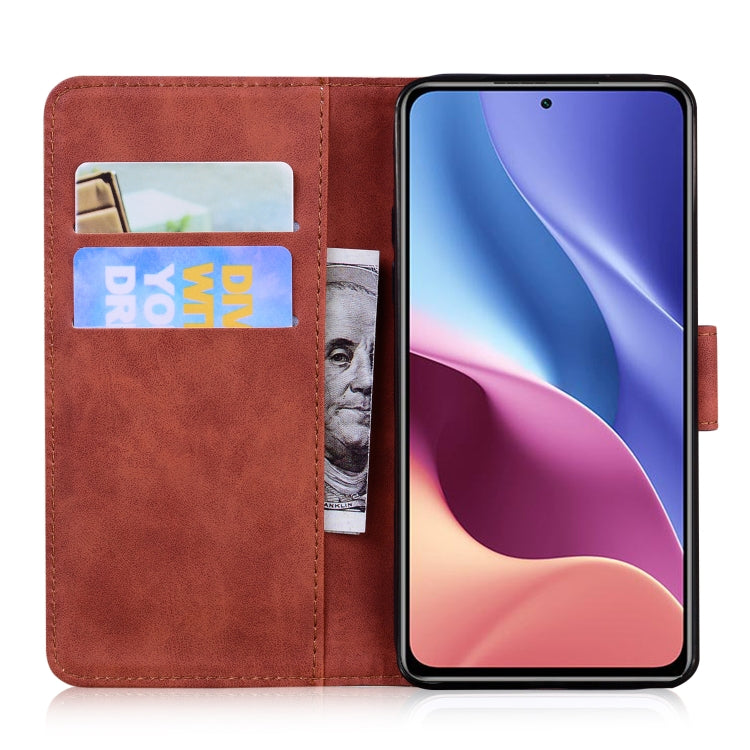For Xiaomi Redmi K40 / K40 Pro / Poco F3 Tiger Embossing Pattern Horizontal Flip Leather Case with Holder & Card Slots & Wallet