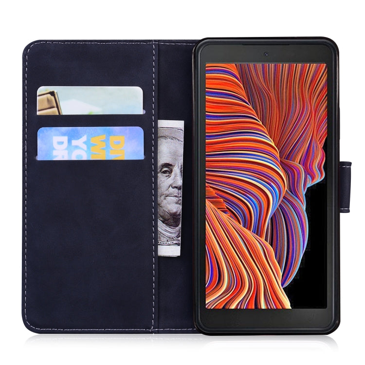 For Samsung Galaxy Xcover 5 Tiger Embossing Pattern Horizontal Flip Leather Case with Holder & Card Slots & Wallet