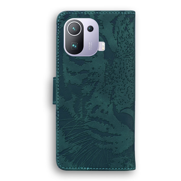 For Xiaomi Mi 11 Pro Tiger Embossing Pattern Horizontal Flip Leather Case with Holder & Card Slots & Wallet