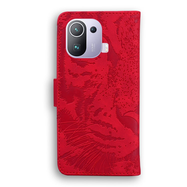 For Xiaomi Mi 11 Pro Tiger Embossing Pattern Horizontal Flip Leather Case with Holder & Card Slots & Wallet