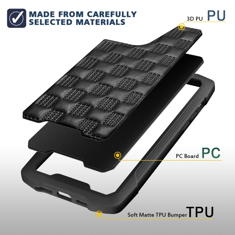 For iPhone 12 Pro Max 3D Embossed PU + PC + TPU Skidproof Shockproof Case