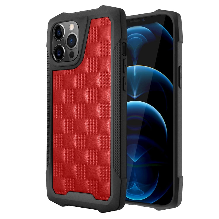 For iPhone 12 Pro Max 3D Embossed PU + PC + TPU Skidproof Shockproof Case