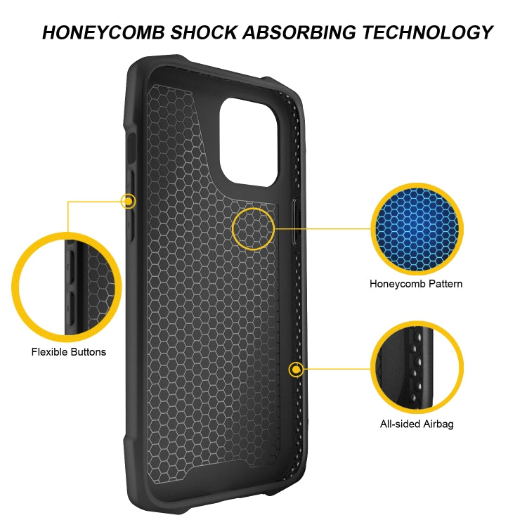 For iPhone 12 / 12 Pro 3D Embossed PU + PC + TPU Skidproof Shockproof Case