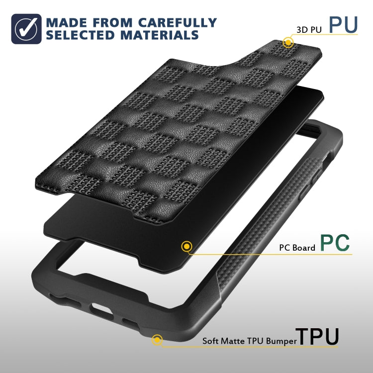 For iPhone 11 Pro 3D Embossed PU + PC + TPU Skidproof Shockproof Case