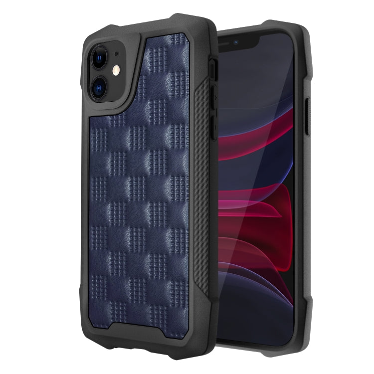 For iPhone 11 3D Embossed PU + PC + TPU Skidproof Shockproof Case