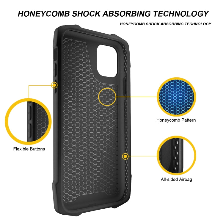 For iPhone 11 3D Embossed PU + PC + TPU Skidproof Shockproof Case