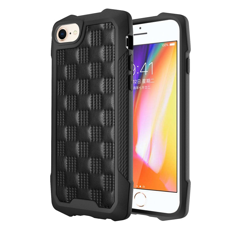 For iPhone SE 2022 / SE 2020 / 8 / 7 / 6s / 6 3D Embossed PU + PC + TPU Skidproof Shockproof Case