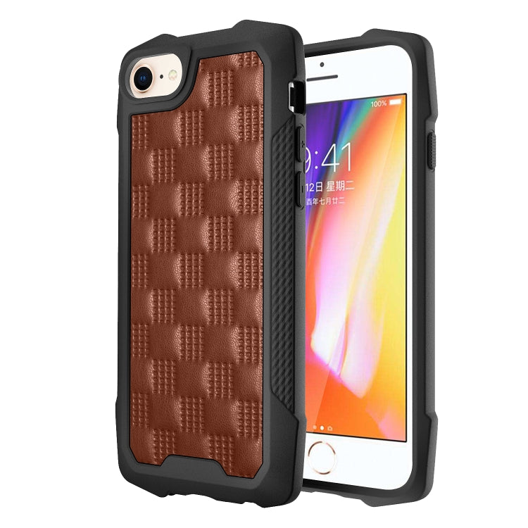 For iPhone SE 2022 / SE 2020 / 8 / 7 / 6s / 6 3D Embossed PU + PC + TPU Skidproof Shockproof Case
