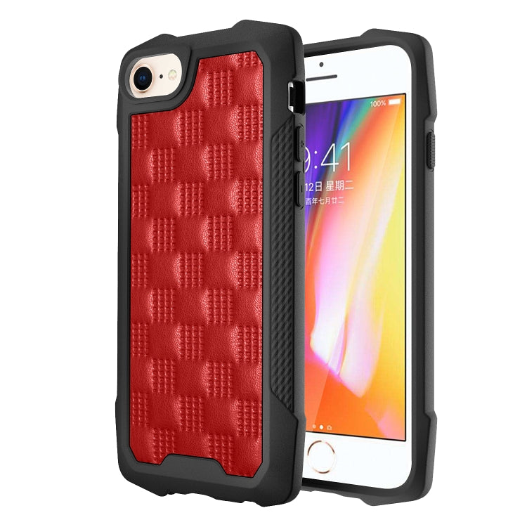 For iPhone SE 2022 / SE 2020 / 8 / 7 / 6s / 6 3D Embossed PU + PC + TPU Skidproof Shockproof Case