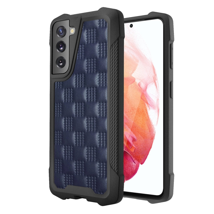 For Samsung Galaxy S21 5G 3D Embossed PU + PC + TPU Skidproof Shockproof Case