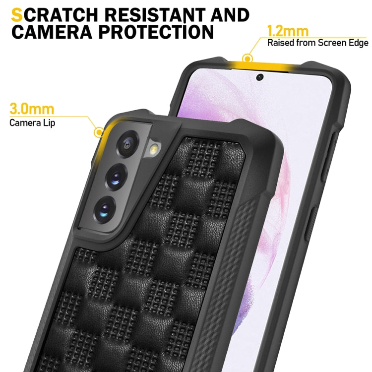For Samsung Galaxy S21+ 5G 3D Embossed PU + PC + TPU Skidproof Shockproof Case