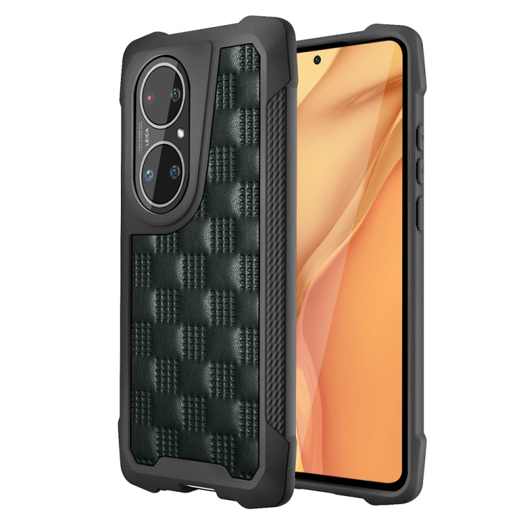 For Huawei P50 Pro 3D Embossed PU + PC + TPU Skidproof Shockproof Case