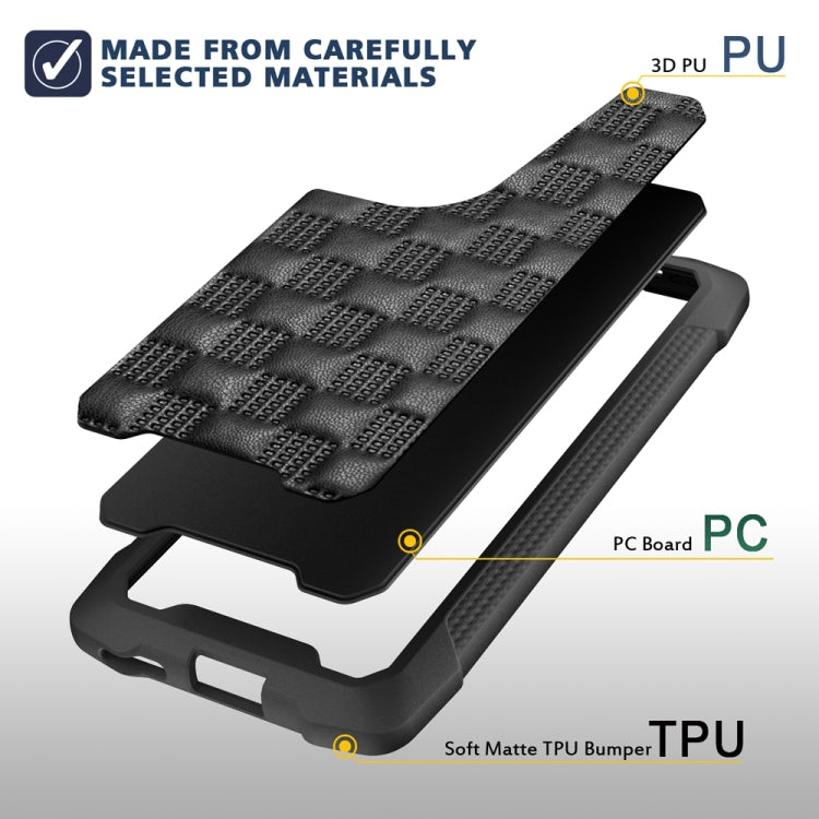 For Huawei P50 Pro 3D Embossed PU + PC + TPU Skidproof Shockproof Case