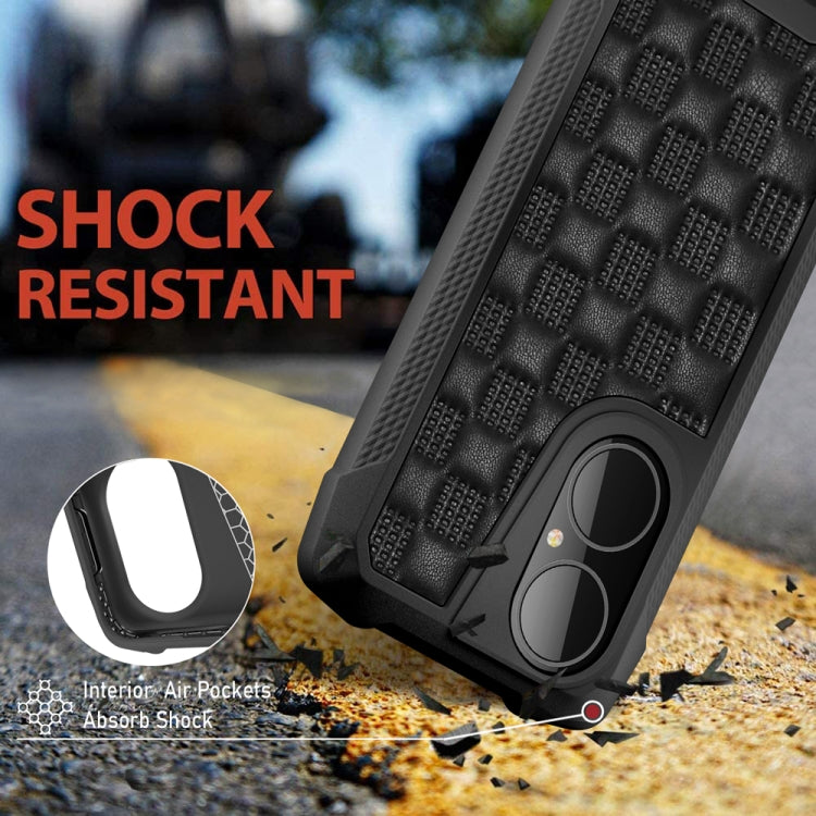 For Huawei P50 3D Embossed PU + PC + TPU Skidproof Shockproof Case