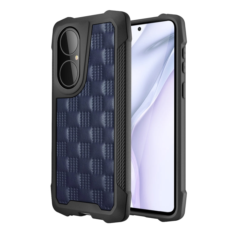 For Huawei P50 3D Embossed PU + PC + TPU Skidproof Shockproof Case