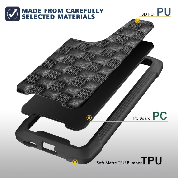 For Huawei P50 3D Embossed PU + PC + TPU Skidproof Shockproof Case