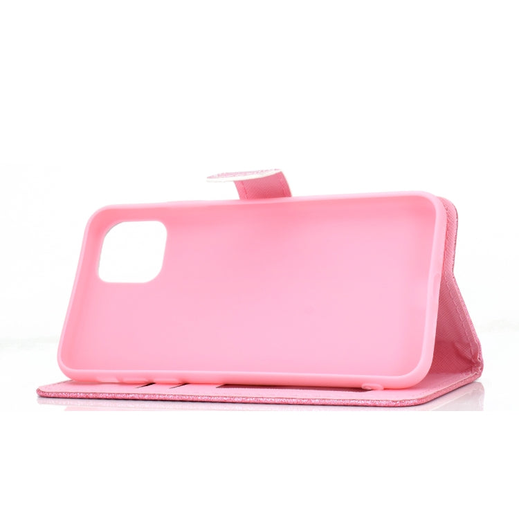 For Samsung Galaxy A22 5G Glitter Powder Horizontal Flip Leather Case with Card Slots & Holder & Photo Frame & Wallet