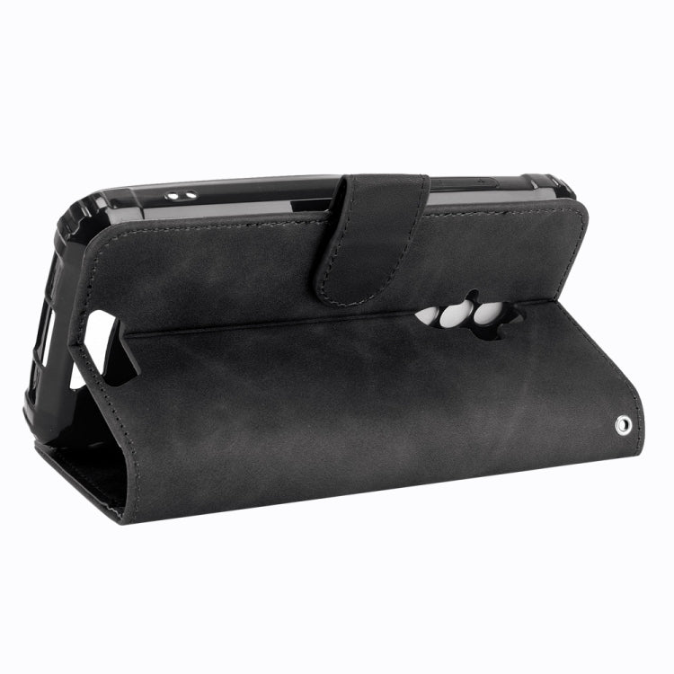 For Blackview BV6600 Solid Color Skin Feel Magnetic Buckle Horizontal Flip Calf Texture PU Leather Case with Holder & Card Slots & Wallet