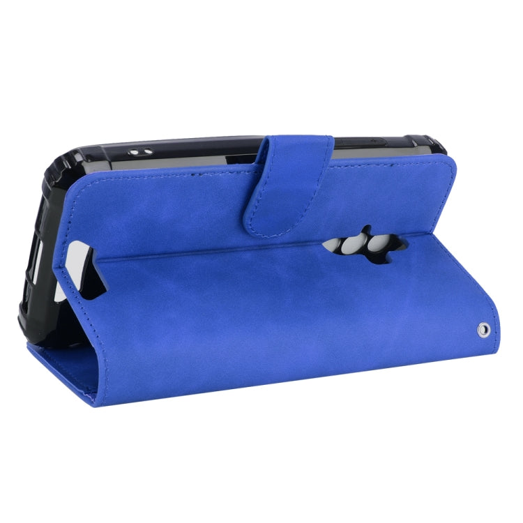 For Blackview BV6600 Solid Color Skin Feel Magnetic Buckle Horizontal Flip Calf Texture PU Leather Case with Holder & Card Slots & Wallet